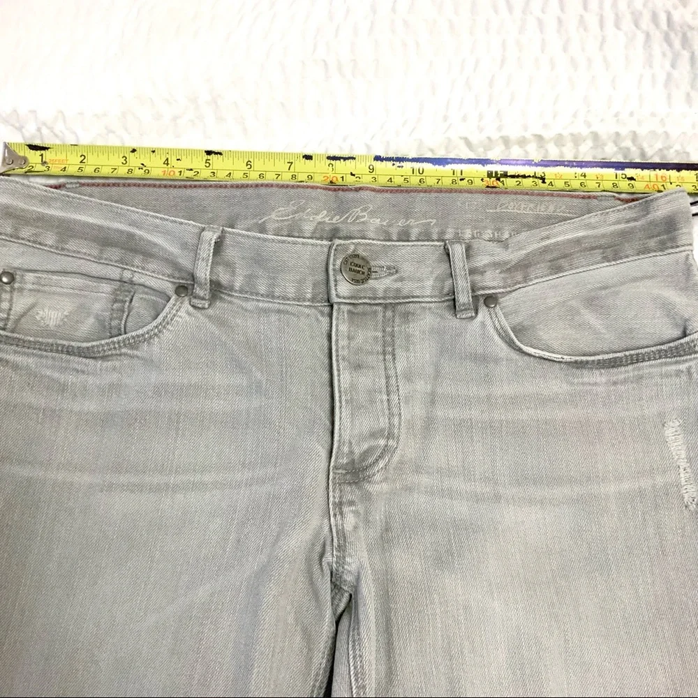 EDDIE BAUER Grey Cuffed Cropped Jeans - Picture 11 of 14